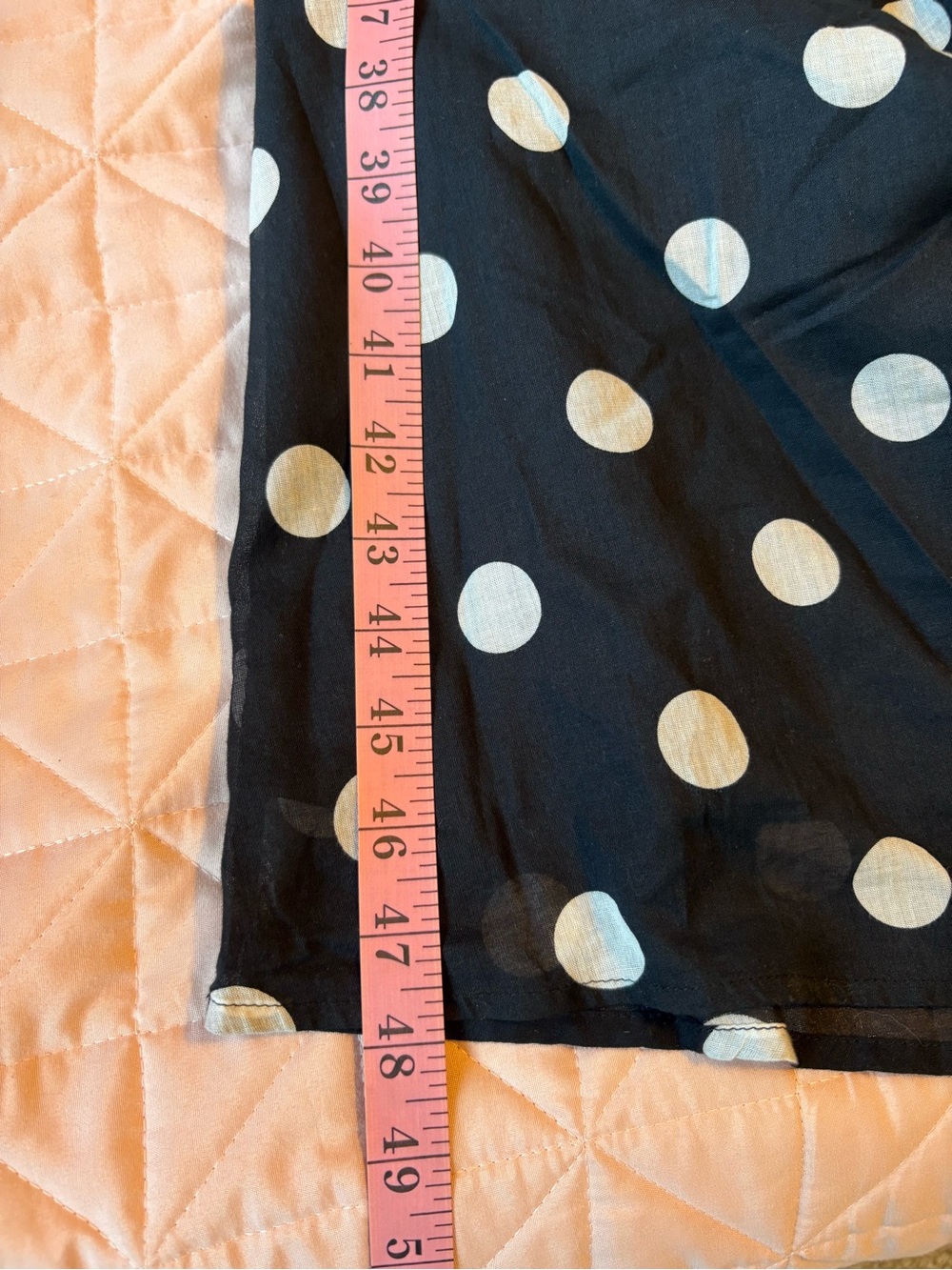 Abercrombie & Fitch Black and White Polka Dot Puff Sleeve Midi Dress - Picture 7 of 9